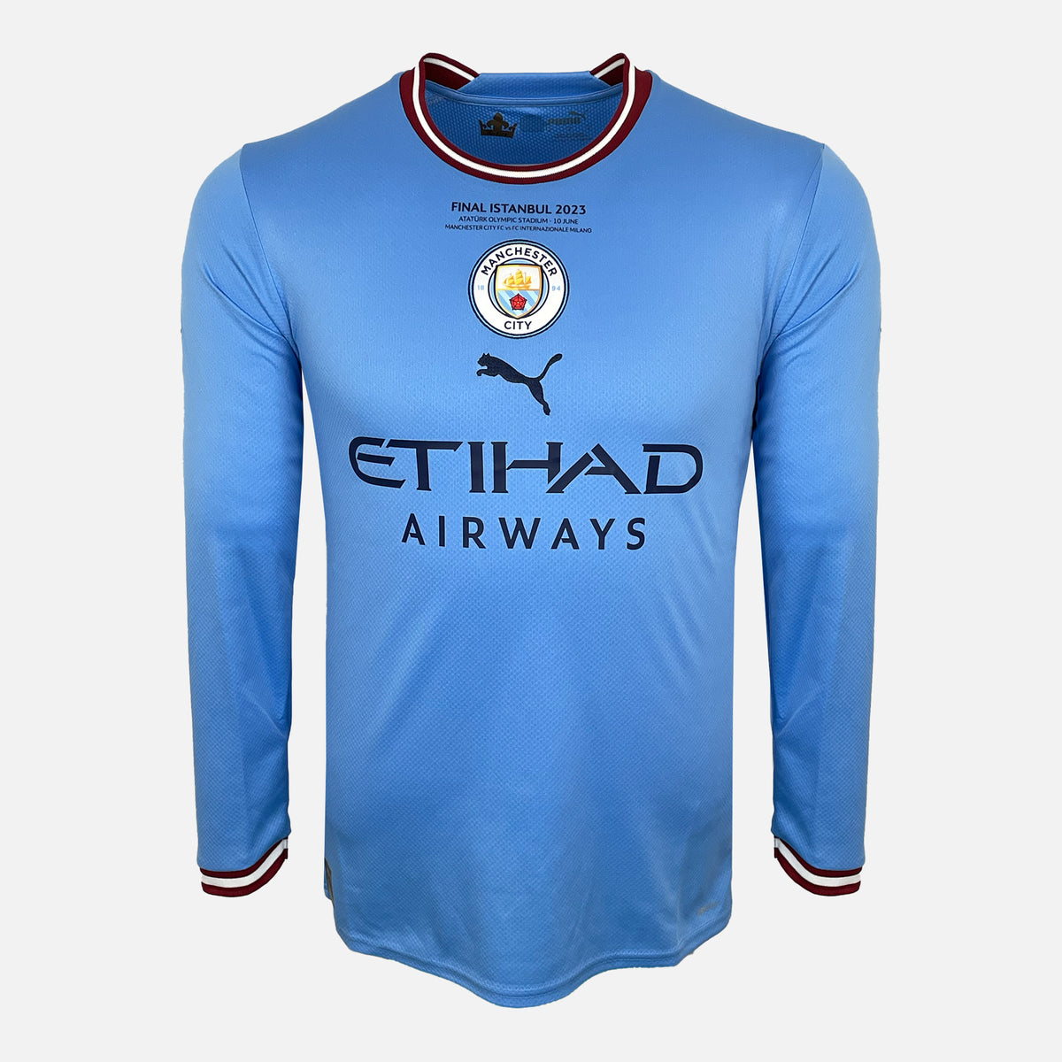 2023 Manchester City Home Shirt Grealish 16 long sleeve CL Final [New] S — Looking after your new Manchester City Home shirt | The Vault