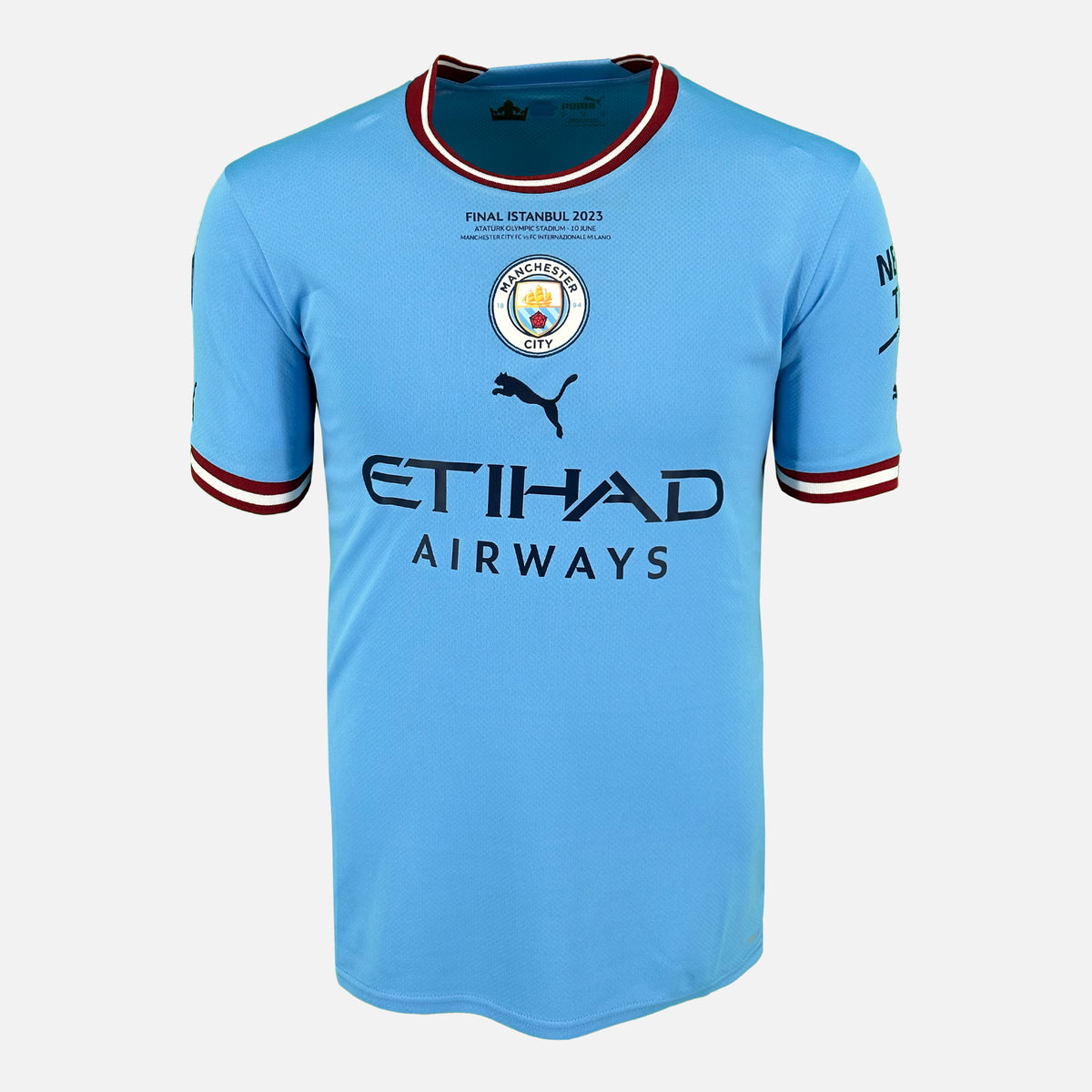 2023 Manchester City Home Shirt Rodrigo 16 Istanbul Final Treble [Perfect] M — Looking after your Manchester City Home jersey | The Vault