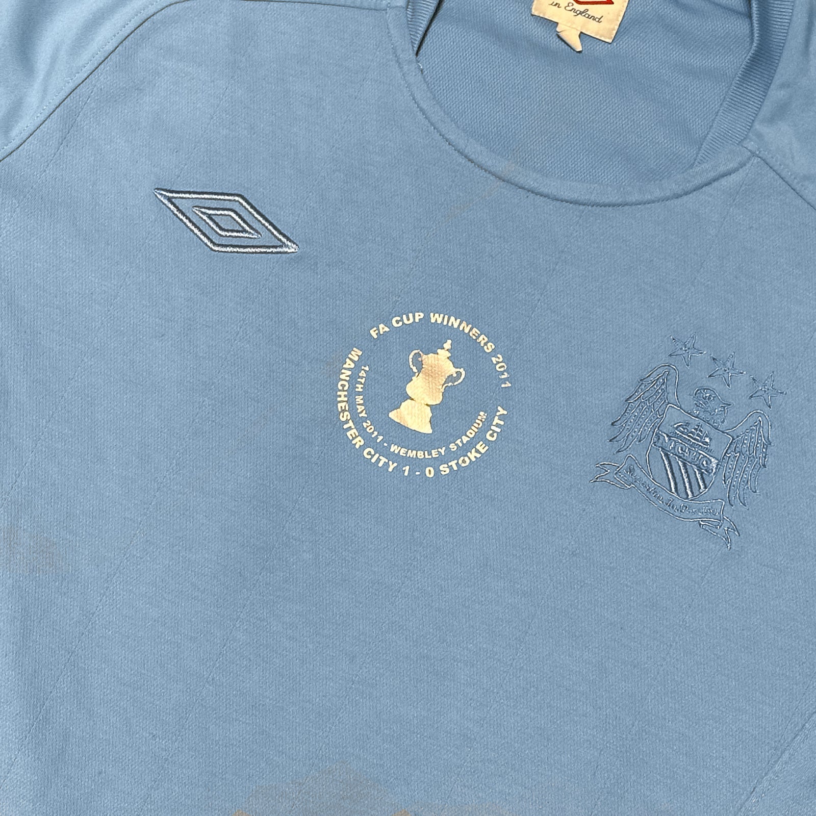 Manchester City 2011 FA Cup Winners Home Shirt | Umbro