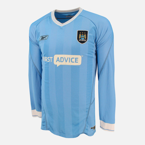 2003-04 Manchester City Home Shirt long sleeve [Excellent] L