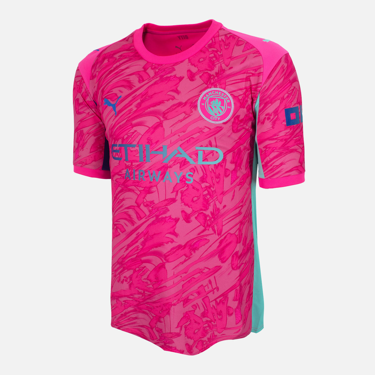 2025-26 Manchester City Goalkeeper Shirt Pink [New] XL — Authentic Manchester City goalkeeper football shirt from the 2025-26 season | The Vault