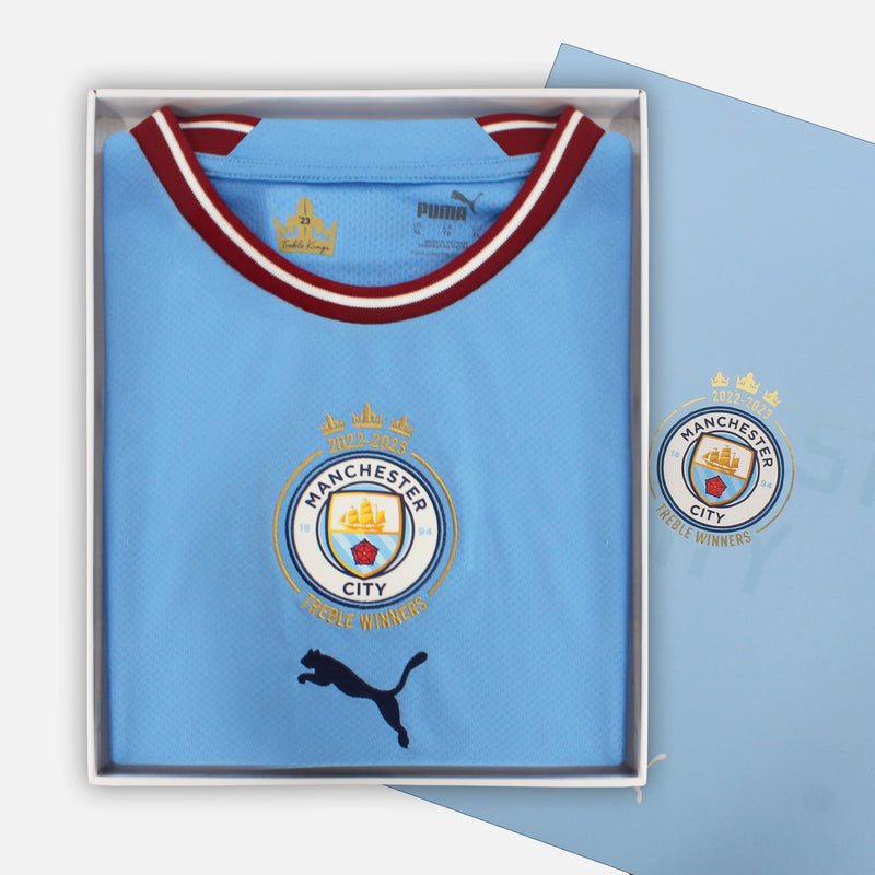 Manchester City 2022-23 Home Shirt | Treble Winner