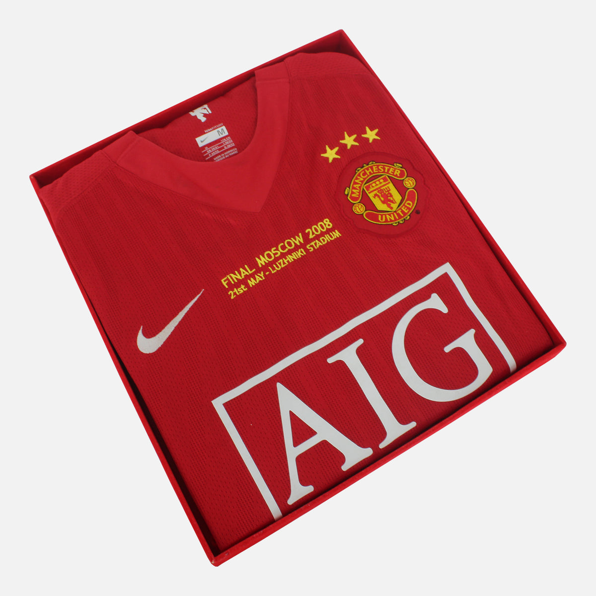 2008 Manchester United Home Shirt Moscow Winners 3 Star [New] M — Looking after your new Manchester United Home shirt | The Vault