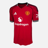 Matheus Cunha Signed Manchester United Shirt 2024-25 Home [10]