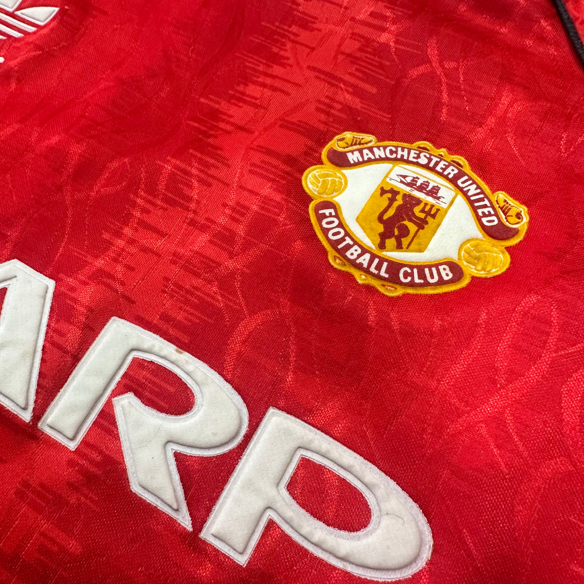 1990-92 Manchester United Home Shirt [Excellent] M — Looking after your Manchester United Home jersey | The Vault