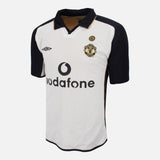 2001-02 Manchester United Away Shirt Centenary Reversible [Excellent] M