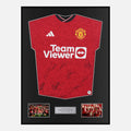 Framed Manchester United Signed Shirt 2023-24 Authentic [Classic]