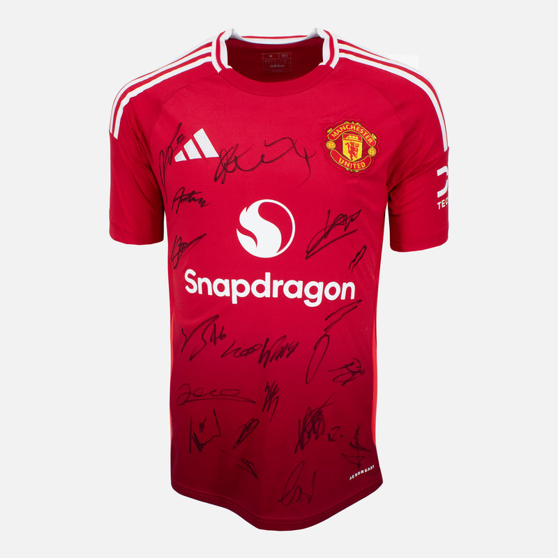 Squad Signed Manchester United Home Shirt [19 Autographs]