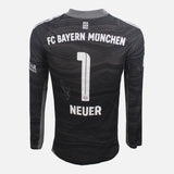Framed Manuel Neuer Signed Shirt, Bayern Munich Goalkeeper [Lite]