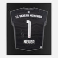Framed Manuel Neuer Signed Shirt, Bayern Munich Goalkeeper [Lite]