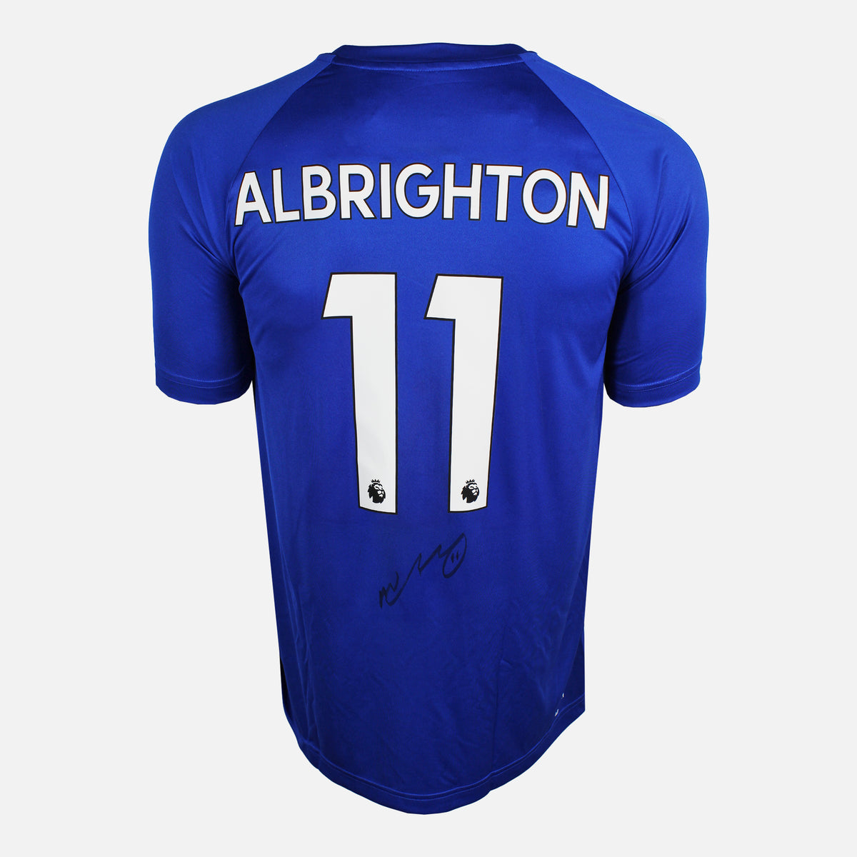 Marc Albrighton Signed Leicester City Shirt Home [11] — Leicester City signed shirt from the 2020 to 2021 season | The Vault