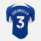 Framed Marc Cucurella Signed Chelsea Shirt 2023-24 Home [Modern]