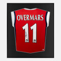 Framed Overmars Signed Shirt, Arsenal Home [Lite]