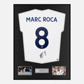 Framed Marc Roca Signed Leeds United Shirt 2022-23 Home [Classic]