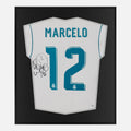 Framed Marcello Signed Real Madrid Shirt, Champions League Final 2018 [Lite]