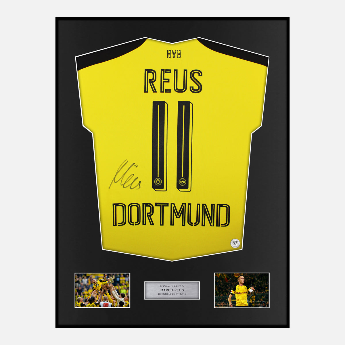 Framed Marco Reus Signed Borussia Dortmund Shirt [Classic] — Verified autograph with NFC and certificate | The Vault