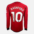 Marcus Rashford Signed Manchester United Shirt Home Long sleeve [10]