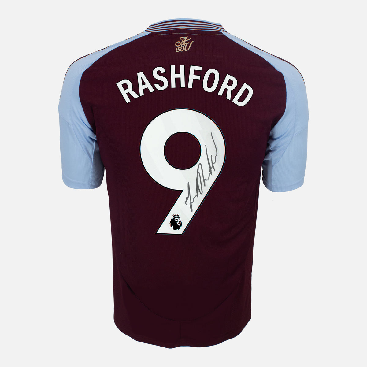 Marcus Rashford Signed Aston Villa Shirt 2024-25 Home [9] — Official Aston Villa shirt signed by Marcus Rashford | The Vault