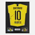 Framed Mario Gotze Signed Borussia Dortmund Shirt Home 2019-20 [Classic]