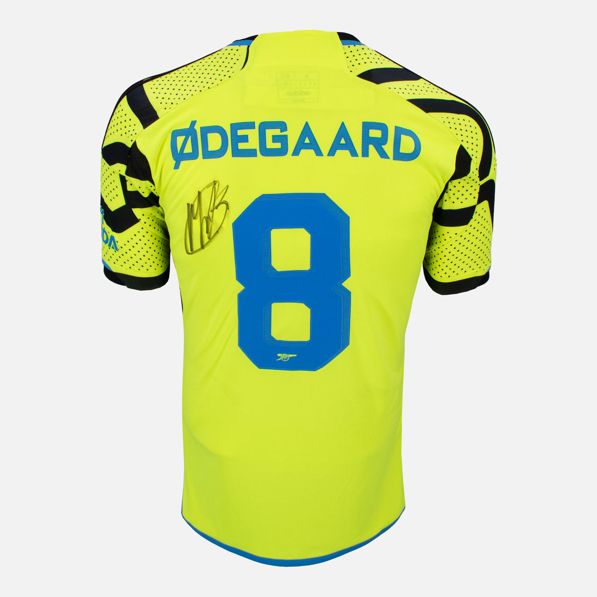 Martin Odegaard Signed Arsenal Shirt 2023-24 Away [8] — Arsenal signed shirt from the 2023 to 2024 season | The Vault
