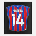 Framed Mateta Signed Shirt, Crystal Palace Home [Lite]