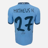 Matheus Nunes Signed Manchester City Shirt 2024-25 Home [27]
