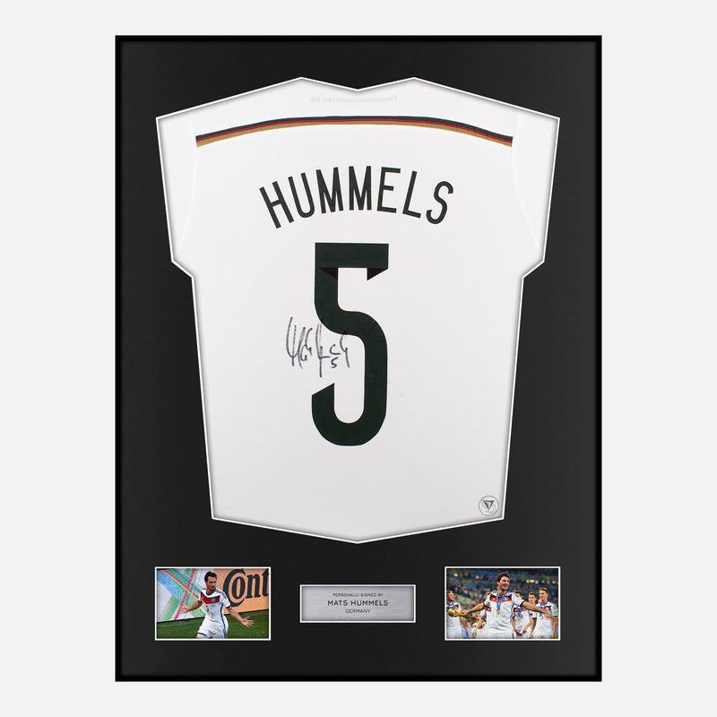 Framed Mats Hummels Signed Germany Shirt 2014 World Cup [Modern]