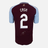 Framed Matty Cash Signed Aston Villa Shirt UCL [Classic]
