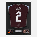 Framed Matty Cash Signed Aston Villa Shirt UCL [Classic]