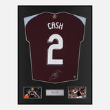 Framed Matty Cash Signed Aston Villa Shirt UCL [Classic]