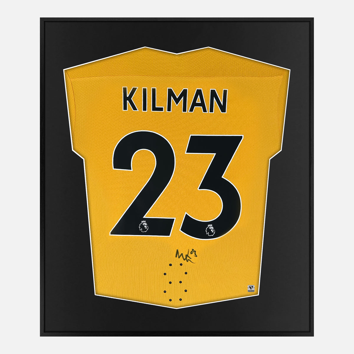 Framed Kilman Signed Wolverhampton Wanderers Shirt [Lite] — Authentic signature with NFC and COA | The Vault
