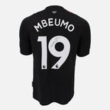 Framed Mbeumo Signed Brentford Shirt, Black Third away [Mini]