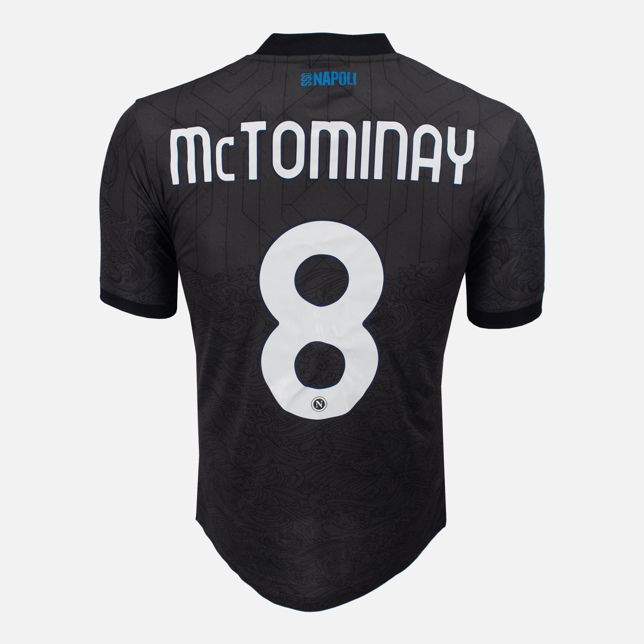 Napoli McTominay 8 ユニフォーム サイン入り Napoli 2024-25 Third Shirt McTominay 8 | Armani Black
