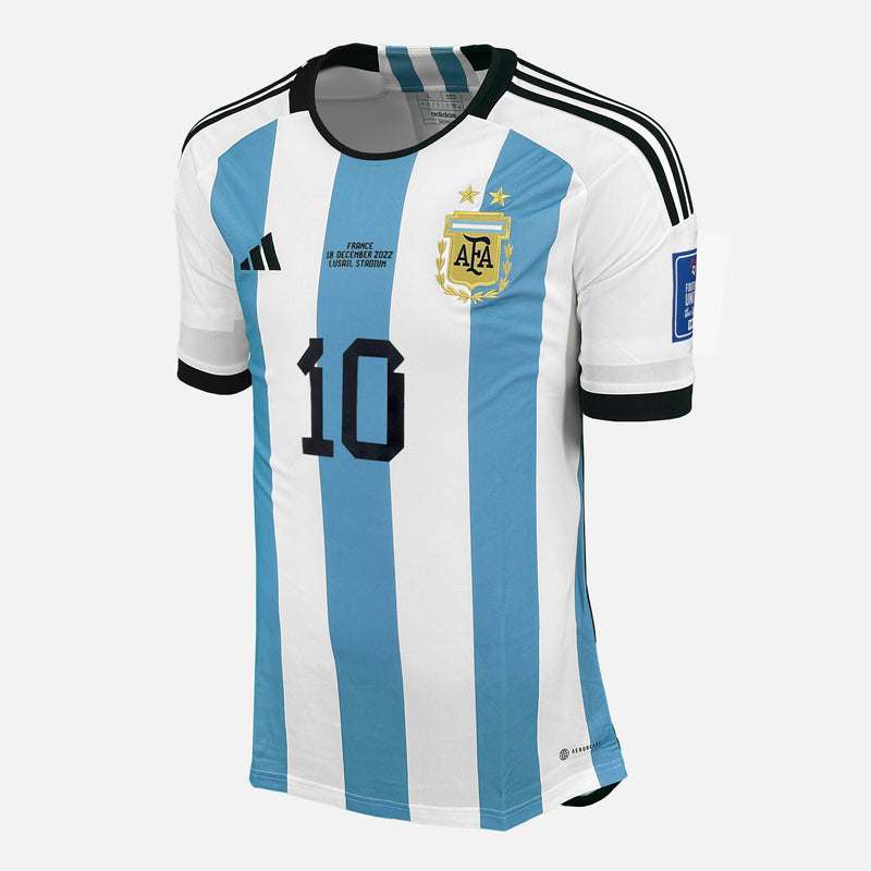 Lionel Messi Signed Argentina Shirt 2022 World Cup Qatar [10]