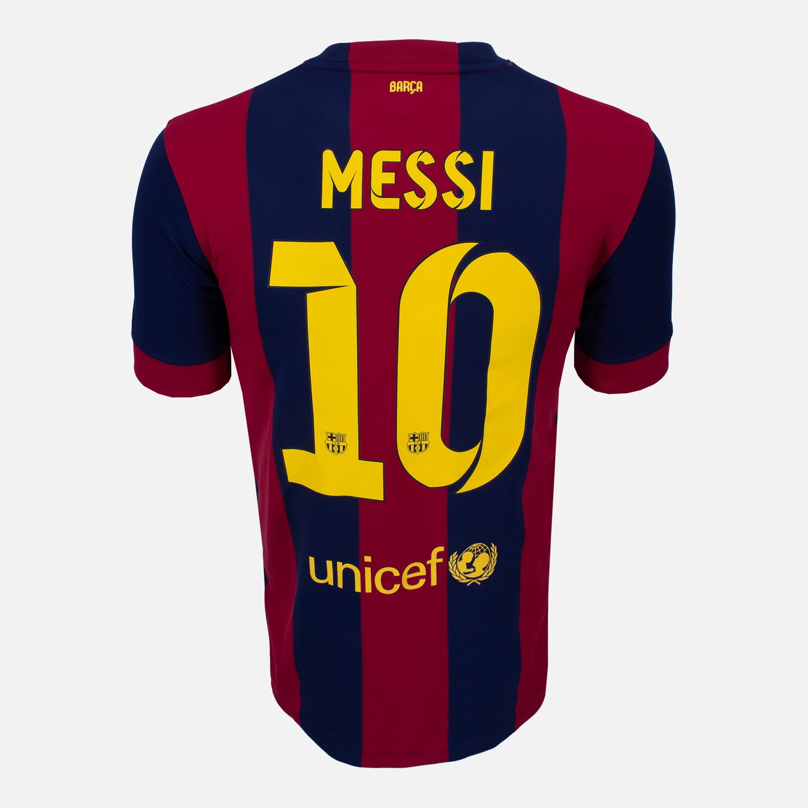 Barcelona 2014-15 Home Shirt Messi 10 | Nike Treble