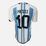 Framed Lionel Messi Signed Argentina Shirt World Cup Jersey [Modern]