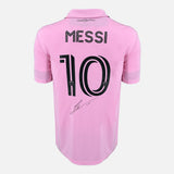 Framed Lionel Messi Signed Inter Miami Shirt 2023-24 Home [Modern]