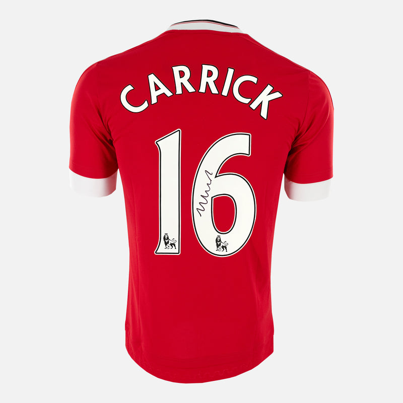Michael Carrick Signed Manchester United Shirt 2015-16 Home [16]