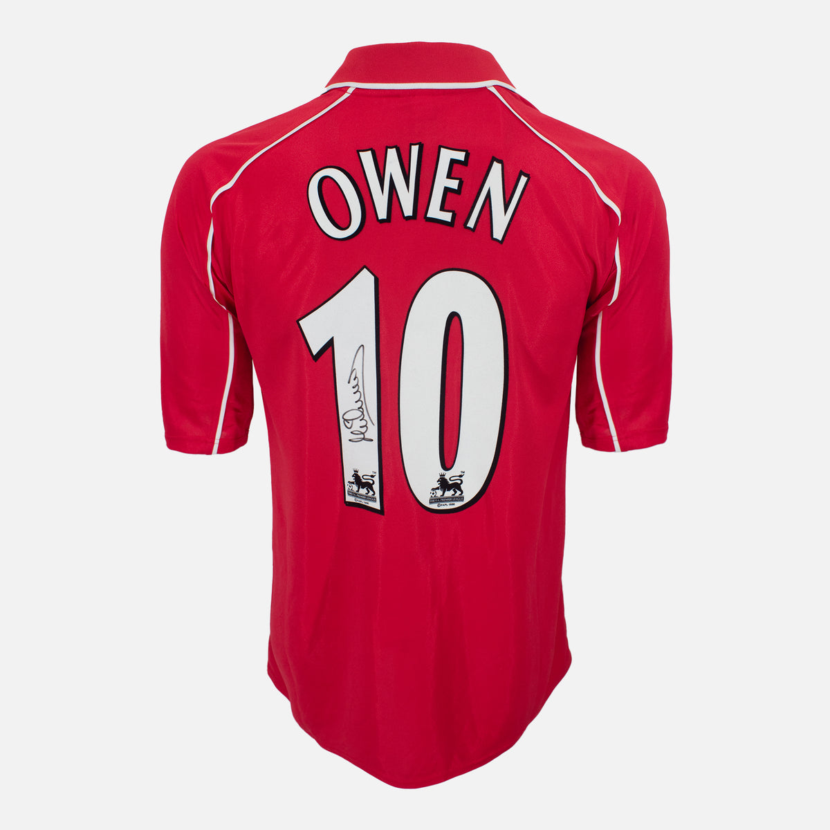 Michael Owen Signed Liverpool Shirt 2000-02 Home [10] — Liverpool signed shirt from the 2000 to 2002 season | The Vault