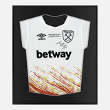 Framed Antonio Signed West Ham Shirt, Conference Winners [Mini]