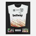 Framed Michail Antonio Signed West Ham Shirt 2023 Conference Final [Classic]
