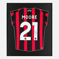 Framed Kieffer Moore Signed Shirt, AFC Bournemouth [Lite]