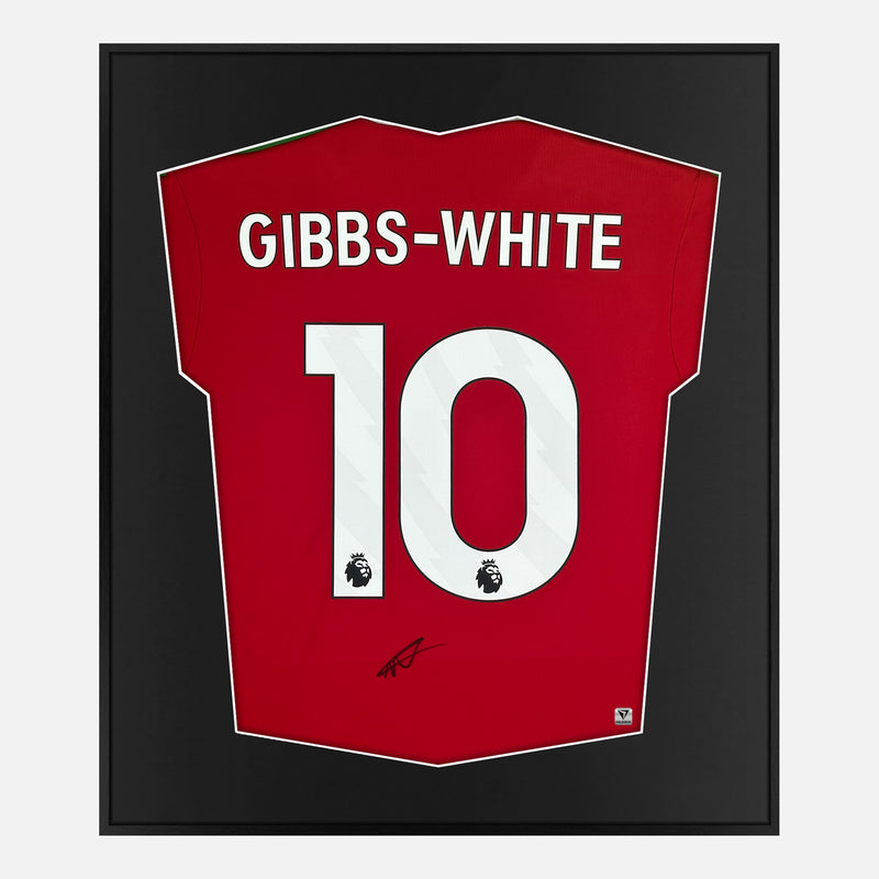 Framed Morgan Gibbs-White Signed Nottingham Forest Shirt [Mini]