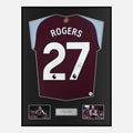 Framed Morgan Rogers Signed Aston Villa Shirt [Classic]