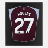 Framed Rogers Signed Shirt, Aston Villa [Lite]