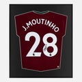 Framed Moutinho Signed Wolves Shirt, Red Third [Lite]