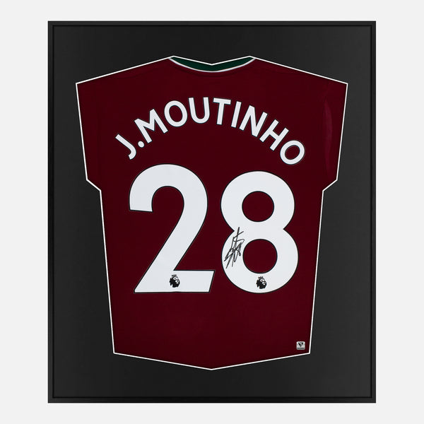 Framed João Moutinho Signed Wolves Shirt 2020-21 Third [Mini] Clearance