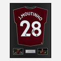 Framed João Moutinho Signed Wolves Shirt 2020-21 Third [Classic]