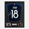 Framed Nabil Fekir Signed France Shirt 2018 World Cup [Classic]