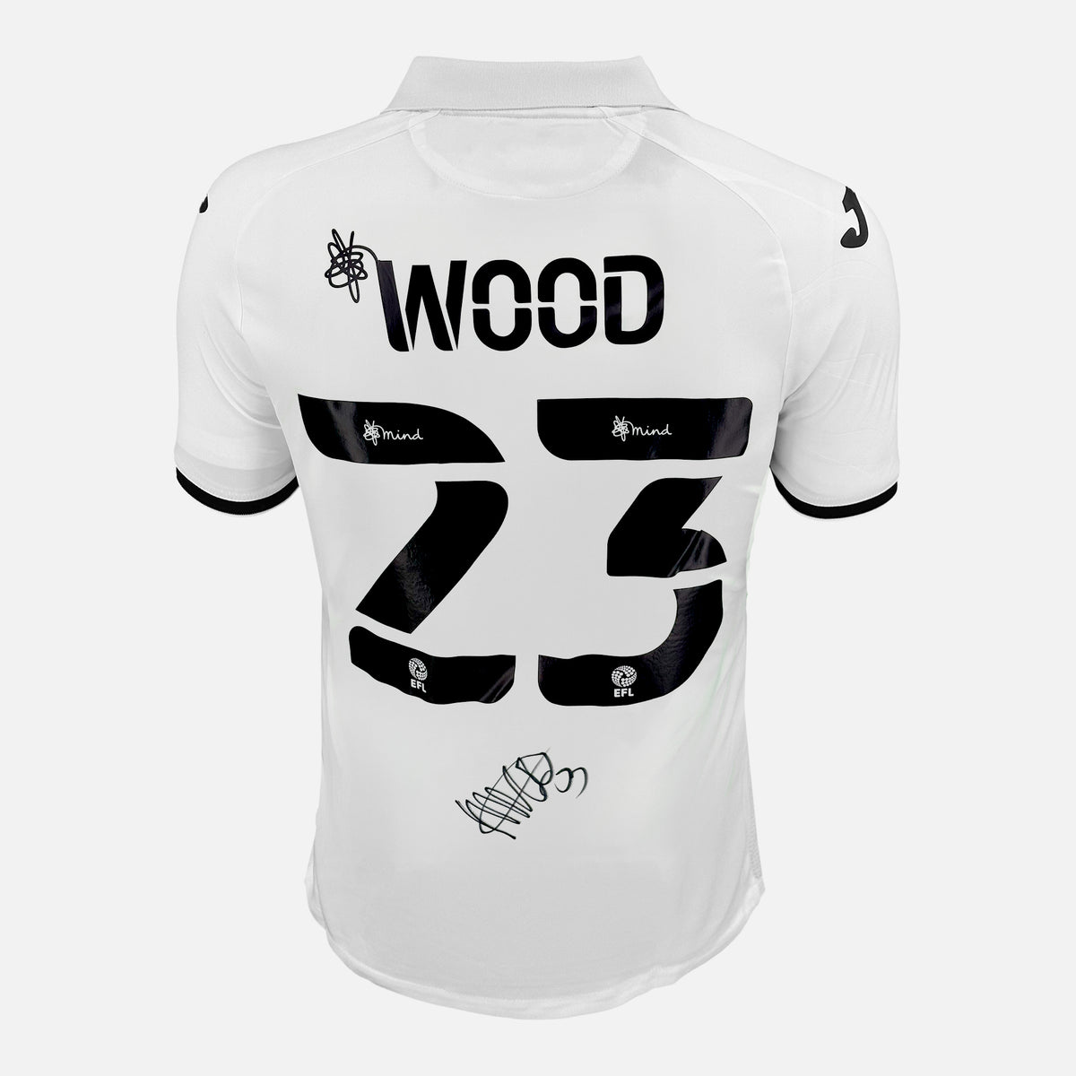 Nathan Wood Signed Swansea City Shirt 2022-23 Home [23] — Swansea City signed shirt from the 2022 to 2023 season | The Vault
